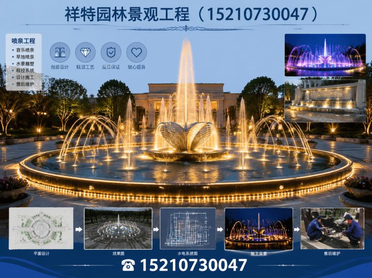 博野县音乐喷泉展示图